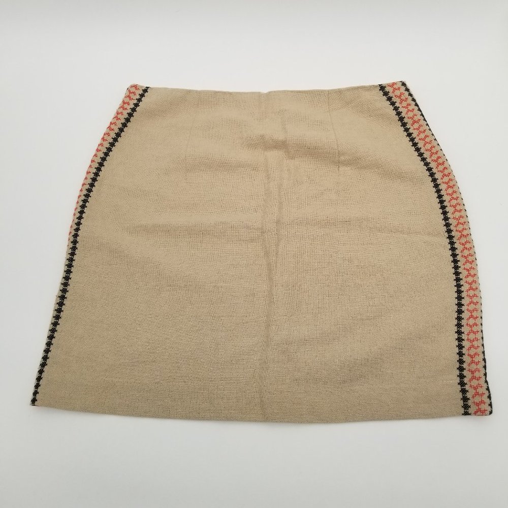 Loft | NWT Tan Ebroidered Skirt - 12 - Picture 3 of 11